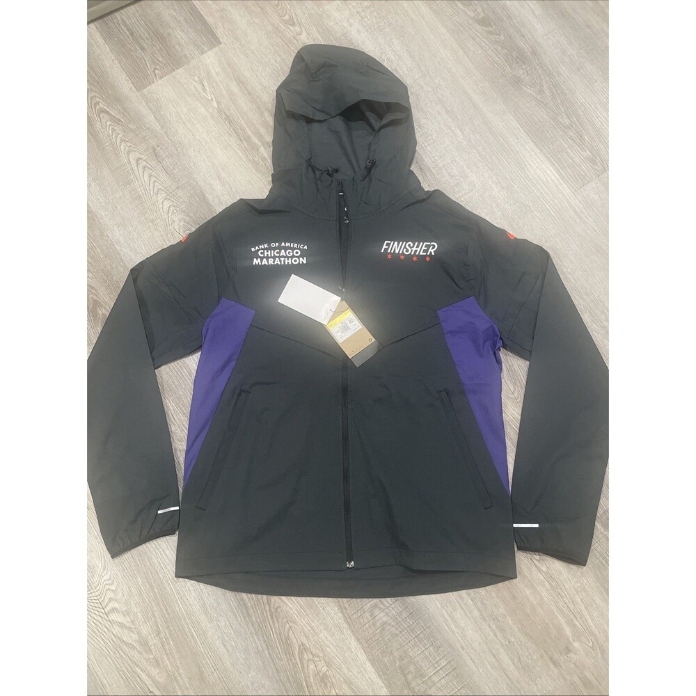 Nike 2024 BOA Chicago Marathon UV Windrunner Running Jacket Men Small FV6204-010